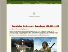 Tablet Screenshot of evergladesbackcountryexperience.com